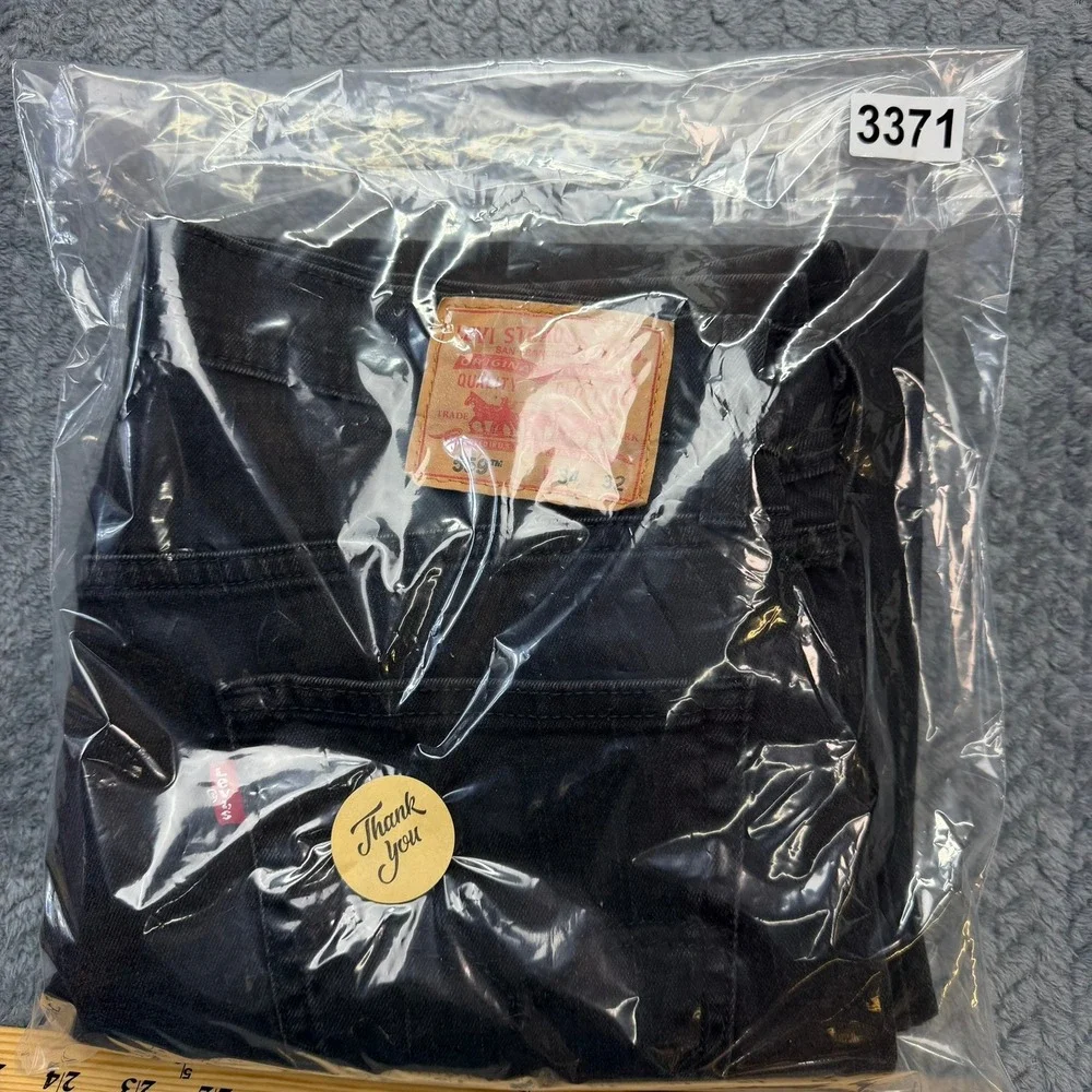 Levi's 559 Jeans Men Relaxed Straight Black 34x31 Cotton‎ Stretch Denim Casual